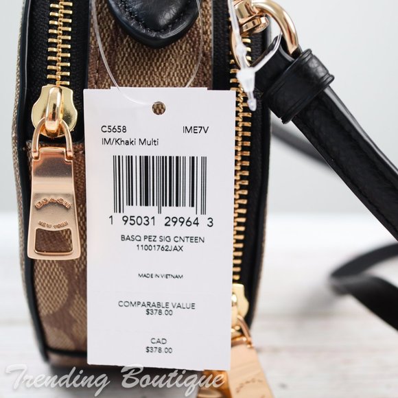 NWT Coach X Jean-Michel Basquiat C5658 Canteen Crossbody In Signature Canvas - Picture 5 of 12